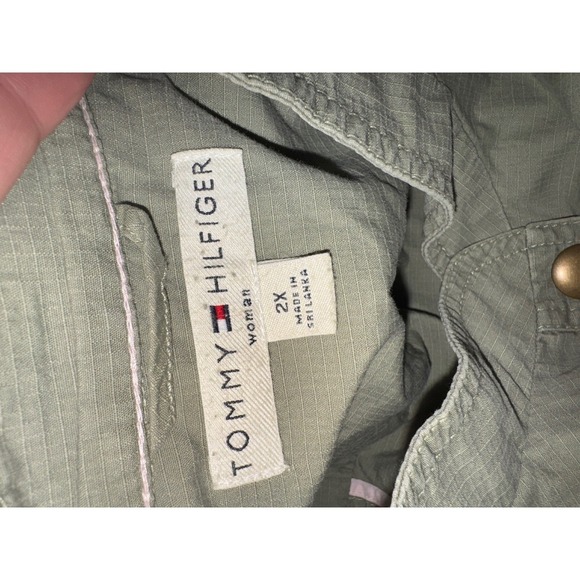 NWT Tommy Hilfiger Women's Olive Green Utility Jacket Size 2X - Picture 7 of 10